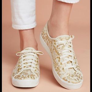 Rifle Paper Co. Gold foil kickstart sneakers